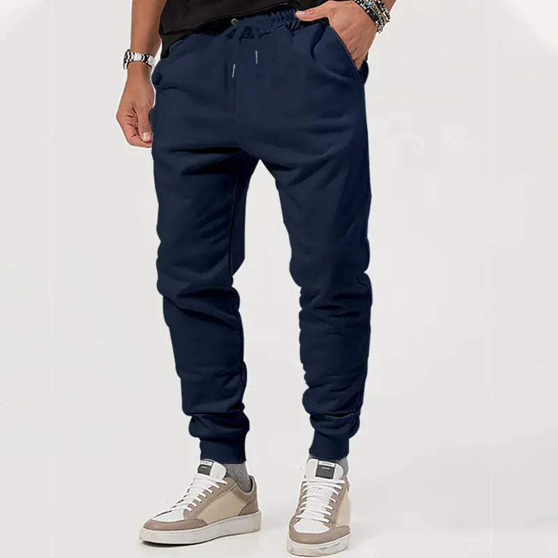 Men's Black Harem Joggers - Slim Fit Japanese Style