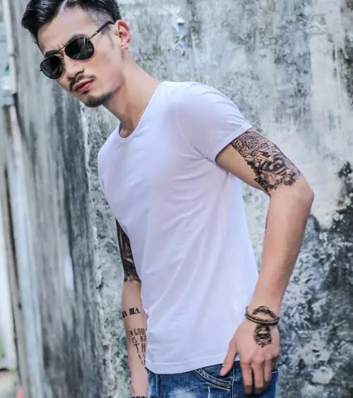Men's Solid Color Short Sleeve T-Shirts