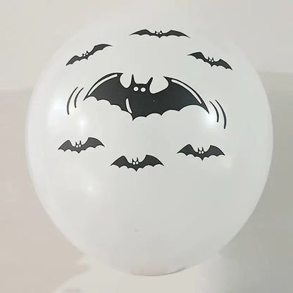 Halloween Skull Black Balloons (Set of Halloween Balloons)
