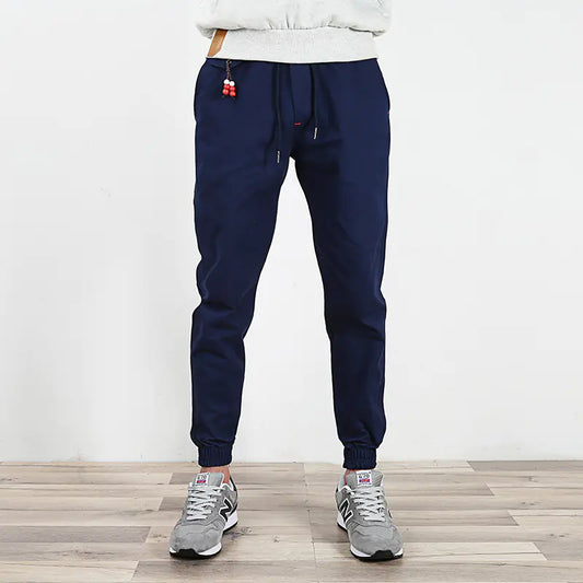 Men's Black Harem Joggers - Slim Fit Japanese Style
