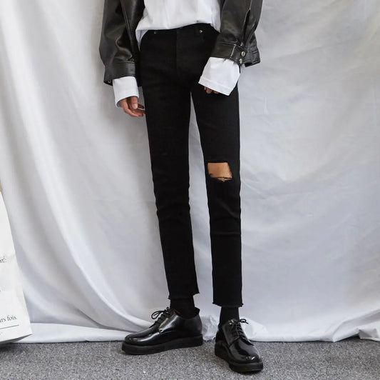 Slim Fit Ripped Jeans for Men